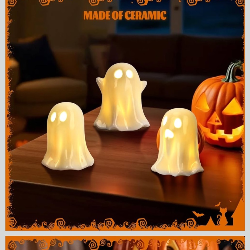 3 very nice Ghost Halloween decor lights